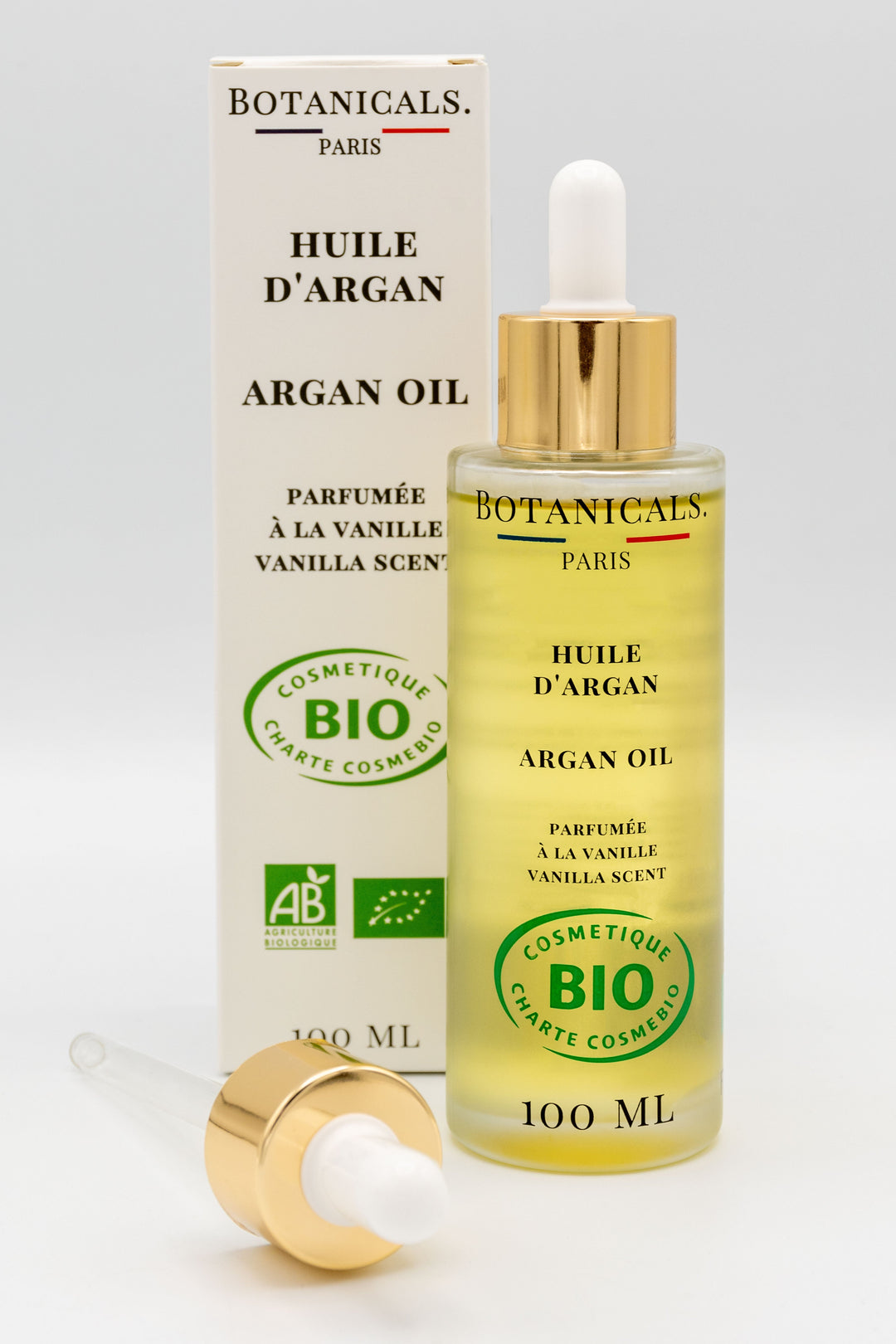 Kallpressad ekologisk Arganolja av högsta kvalitet. Botanicals ekologiska arganolja ger näring åt både hud och hår. Perfekt för din naturliga skönhetsrutin. Oljan är rik på E-vitamin och fytosteroler. 100ml