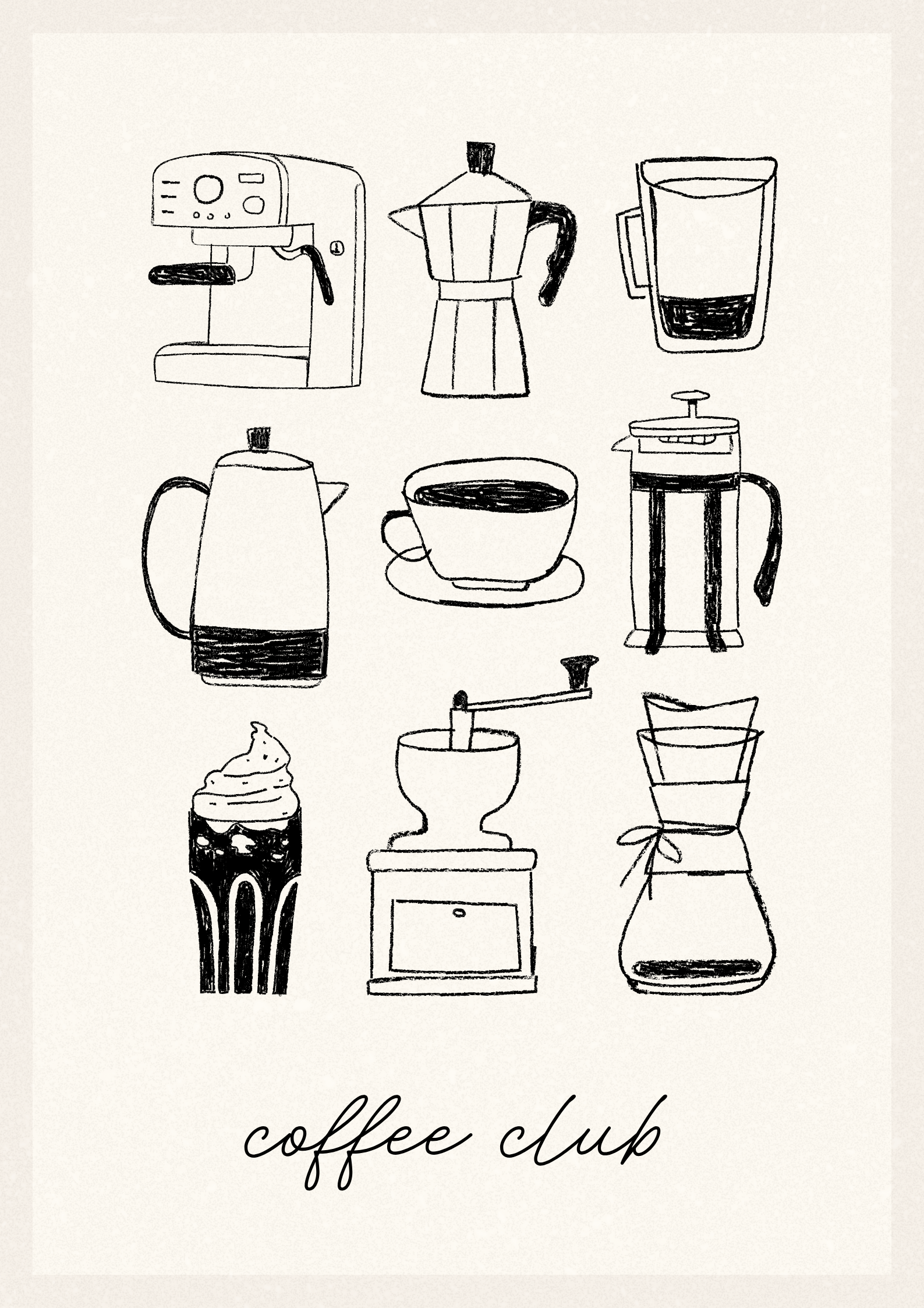 poster med kaffe - present för kaffeälskare - unik inflyttningspresent 