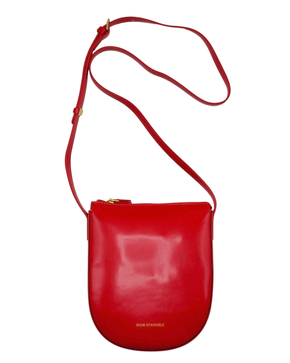 röd vegansk handväska - red vegan leather bag made with apple leather - handväska för trendig vegansk tjej - väskor för dam - veganska väskor - röd lite crossbody väska 