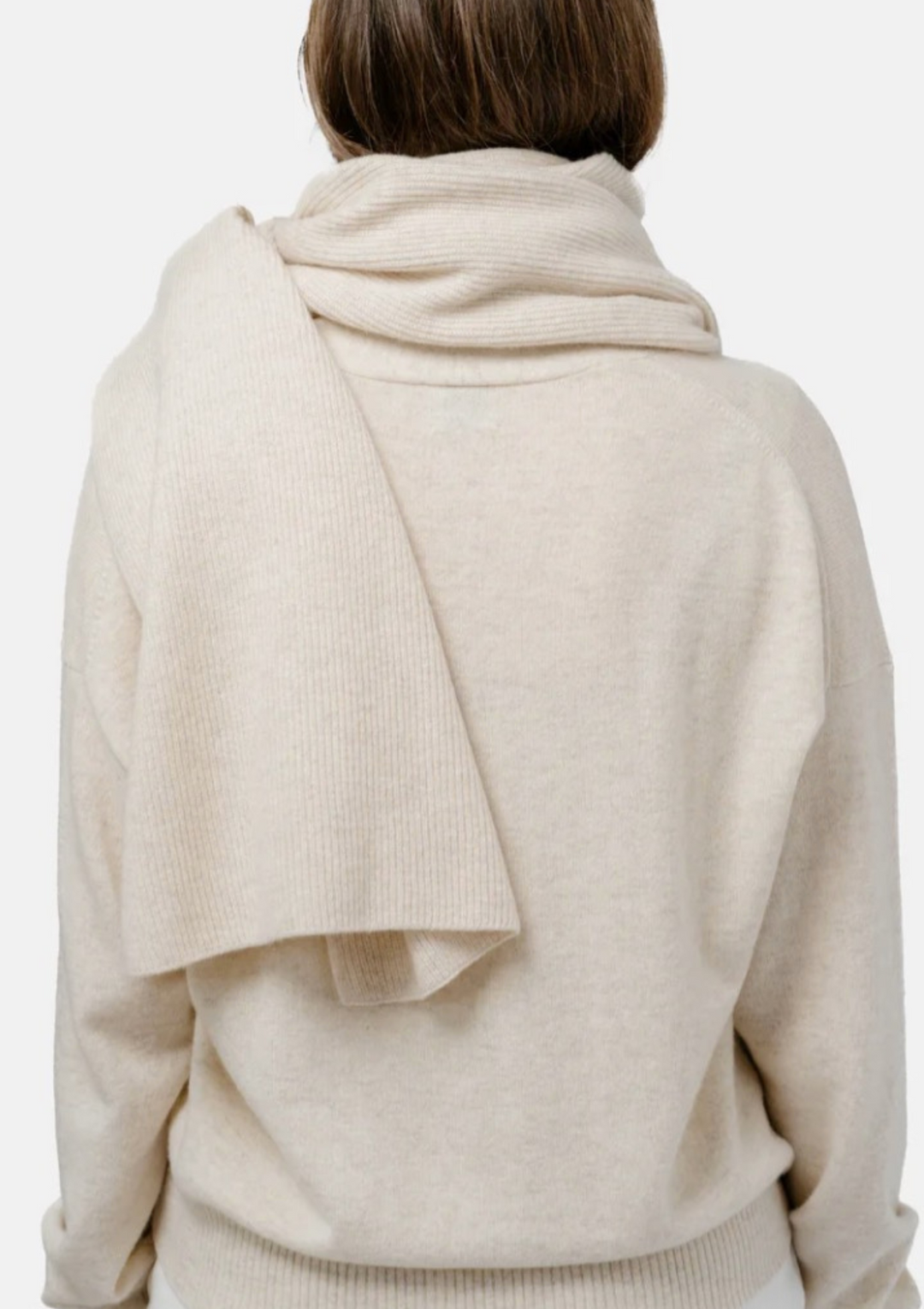 kashmir halsduk - vitt cashmere scarf - vinter halsdukar