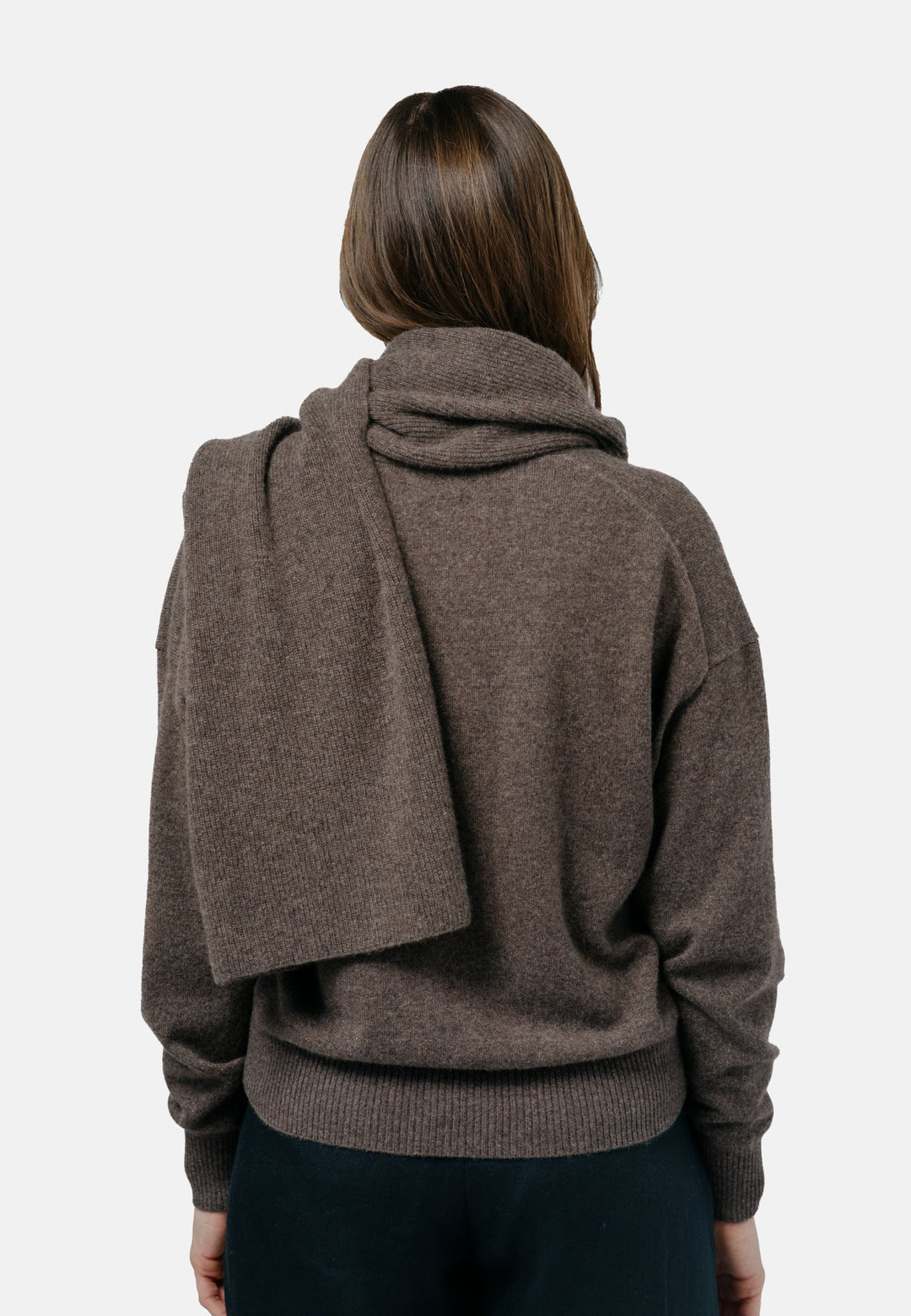 kashmir halsduk - brun cashmere scarf - vinter halsdukar