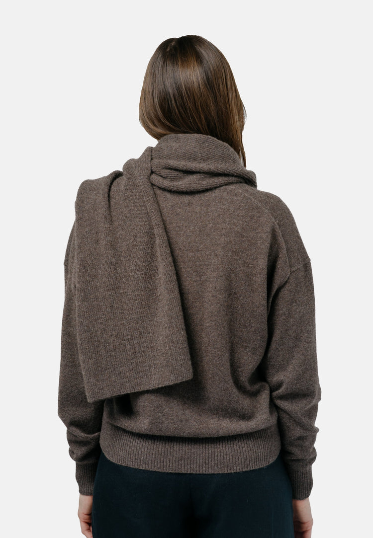 kashmir halsduk - brun cashmere scarf - vinter halsdukar